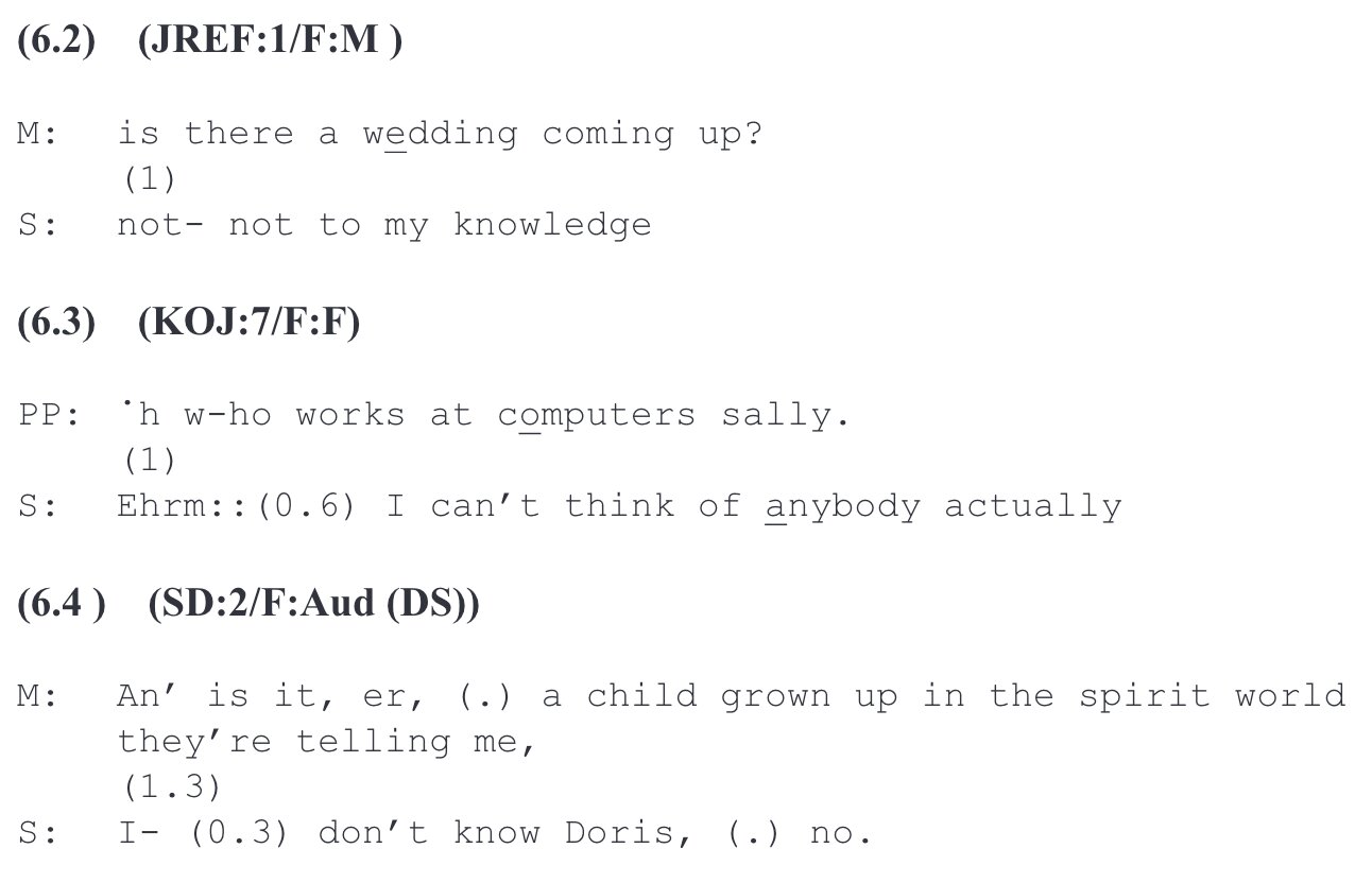 Screenshot of several conversations between mediums and sitters
