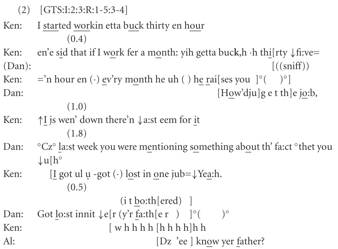 Example transcription